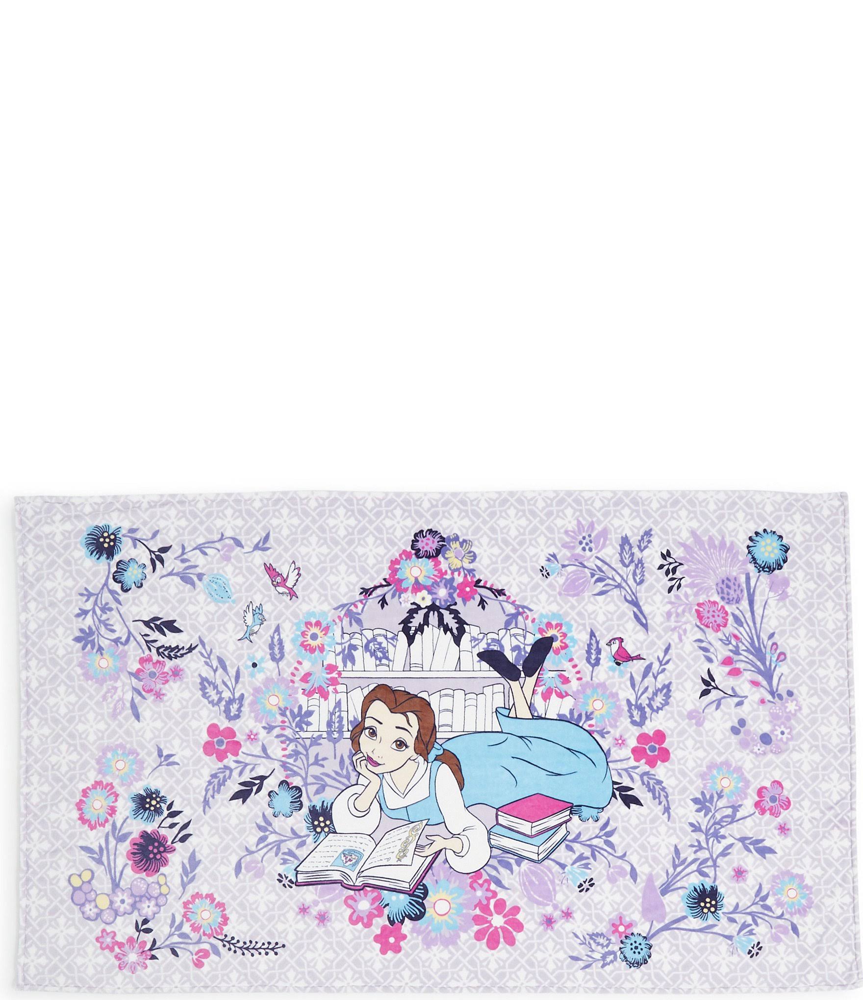 ab2a462cbd1e35dae4225630970effaa0aac537e359e02c893959923b8a6f4b3.jpg Vera Bradley Disney Plush Throw Blanket : Belle Floral - Image 1