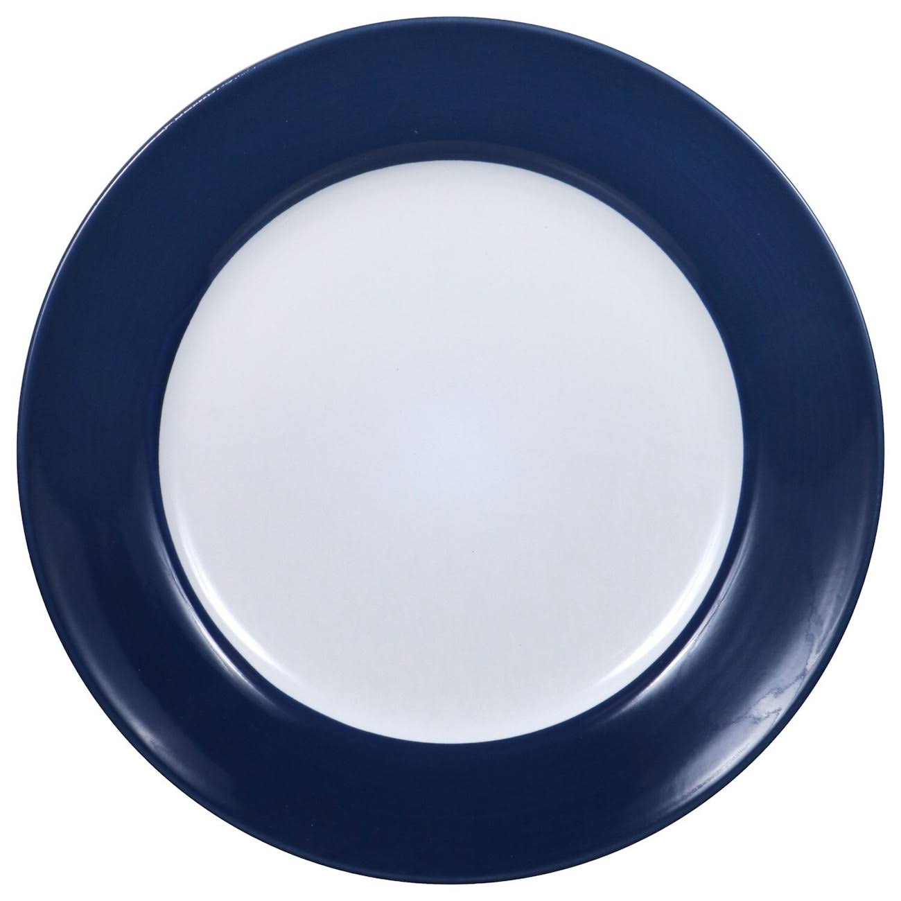 ab330a72e43167728a399f6dd00b3f69cdbc7c412fb21dfc900dd7758f97eed6.jpg Royal Norfolk Blue and White Stoneware Dinner Plates, 10.5 in. - Image 1