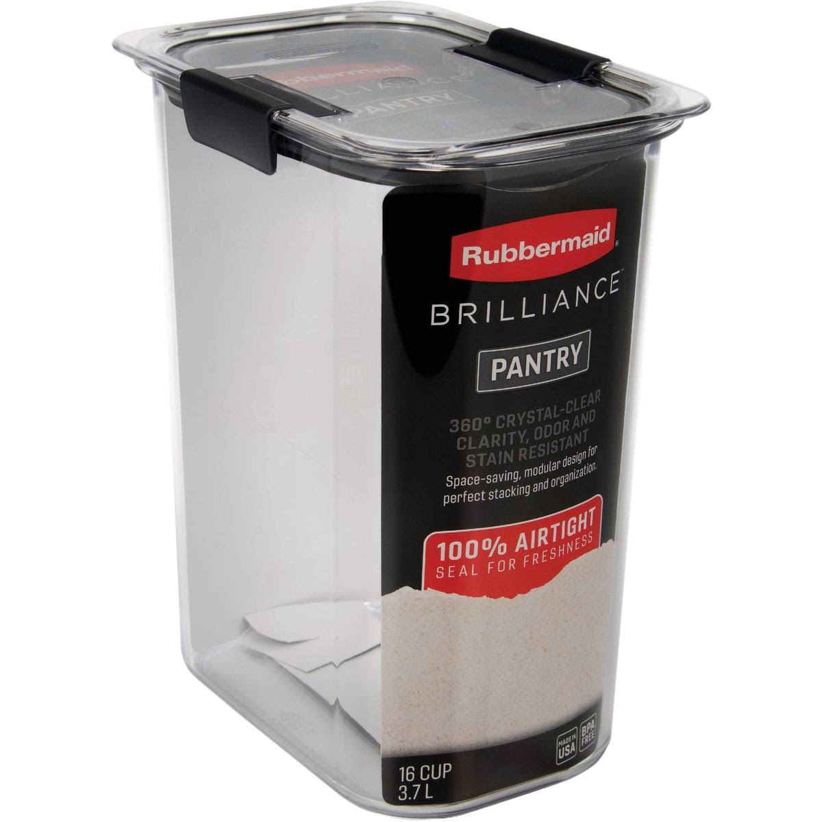 ab4f5abbbb533cc8316a41e6dbebfdaf2d6d00712ec24baea1d3417fe3b02137.jpg Rubbermaid Brilliance Container, Pantry Organization - Image 1
