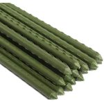 Ecostake 6 ft. Sturdy Steel Garden Stakes Plastic Coated Plant Stakes for Climbing Plants, 10 Packs
