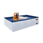 Kopeks Outdoor Rectangular Swimming Pool Bathing Tub - Portable Foldable - Large