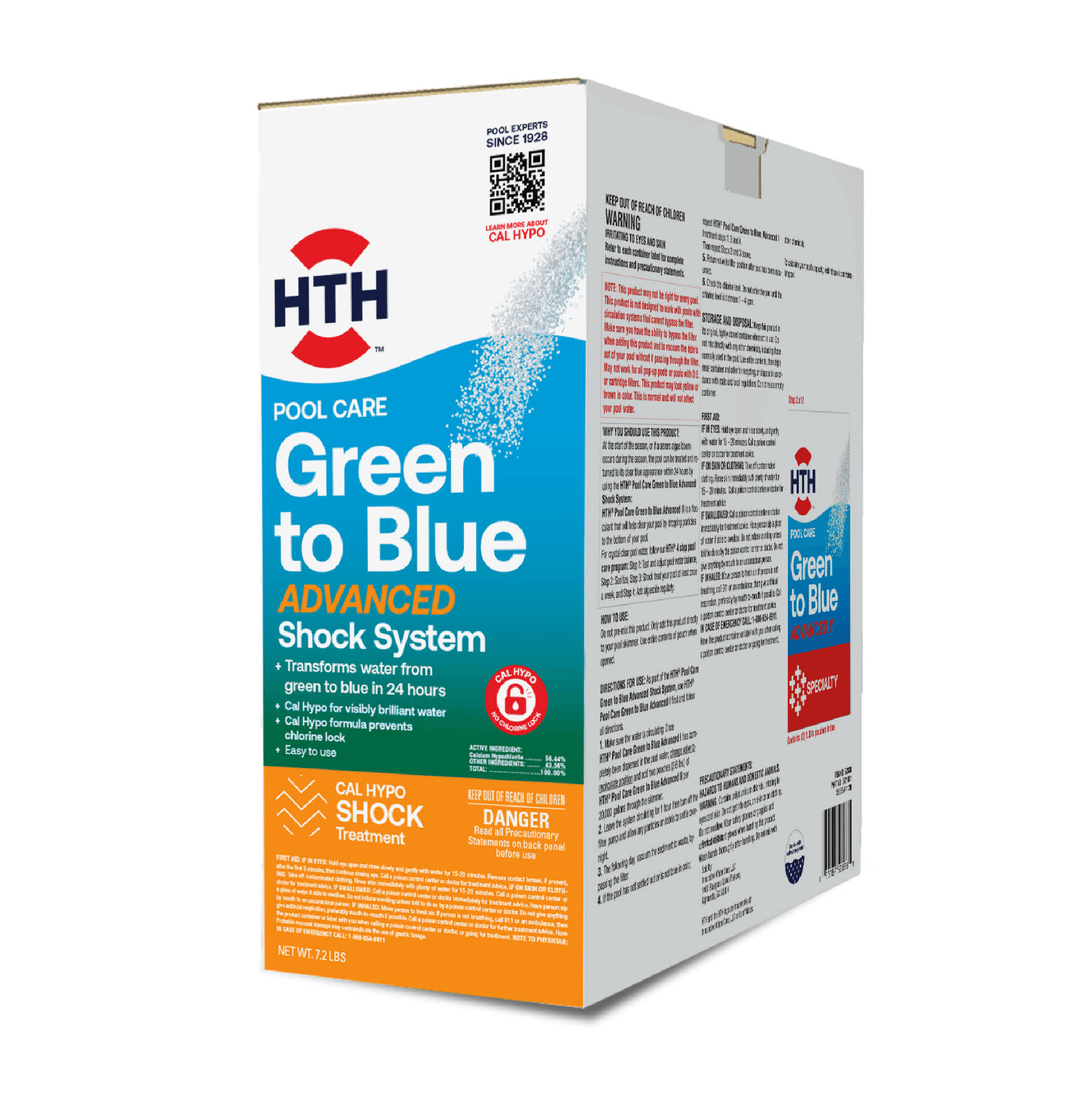 ab9c13028e8f51581691451e69954a7712d7649b0e93d3da26a35c54ca709ba7.jpg Hth Green to Blue Advanced Shock System - Pool Chemicals - Image 1