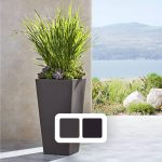 Member's Mark Tall Square Planter Black