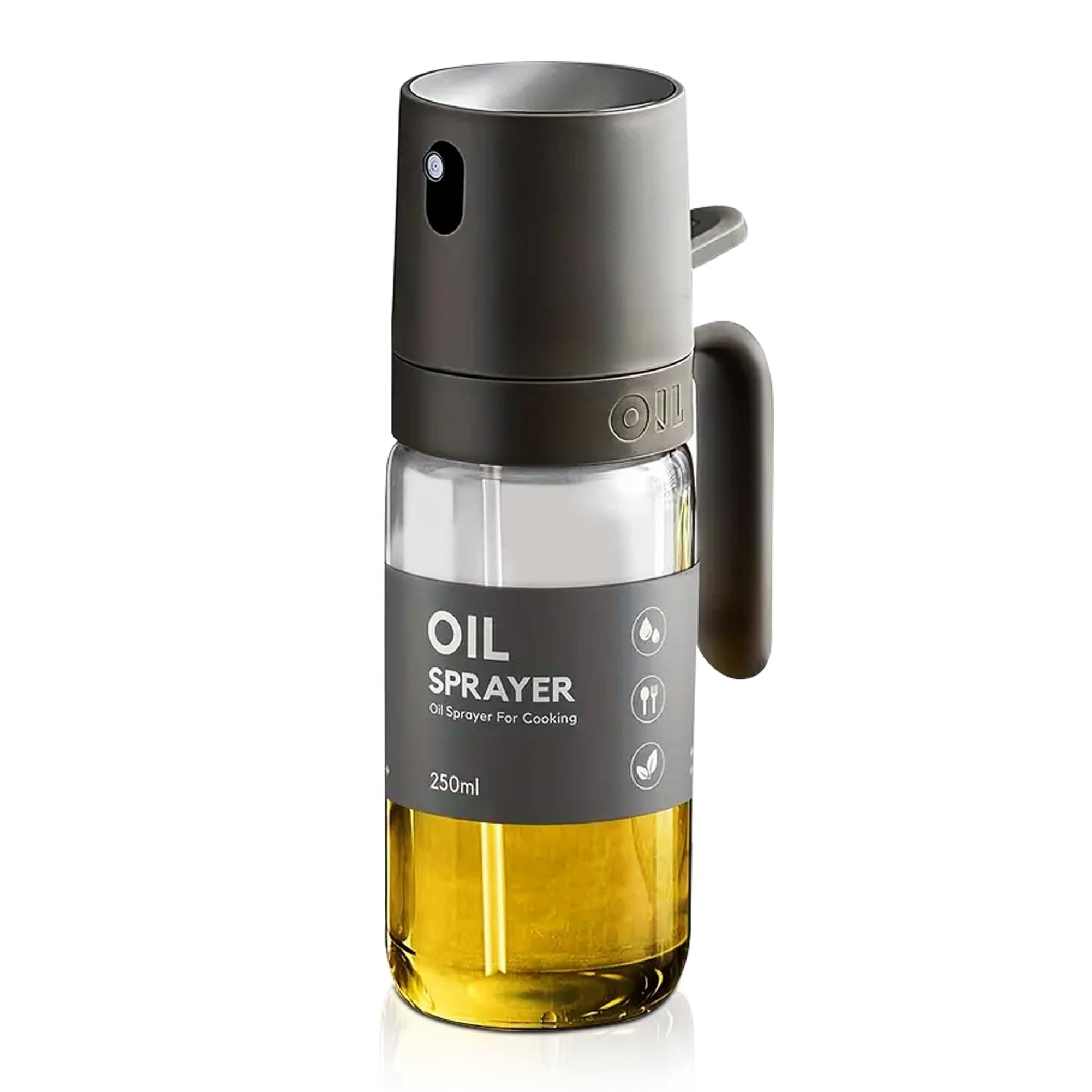 abbdf85745eae3f925a7c37f90b6d7403644d35fecab24afd2fe24bb437b3281.jpg VuseOne Oil Sprayer Kitchen Gadget for Cooking High Borosilicate Glass Oil Sprayer Mister, 250ml Olive Oil Spray Bottle for Airfryer, Salad, BBQ, - Image 1