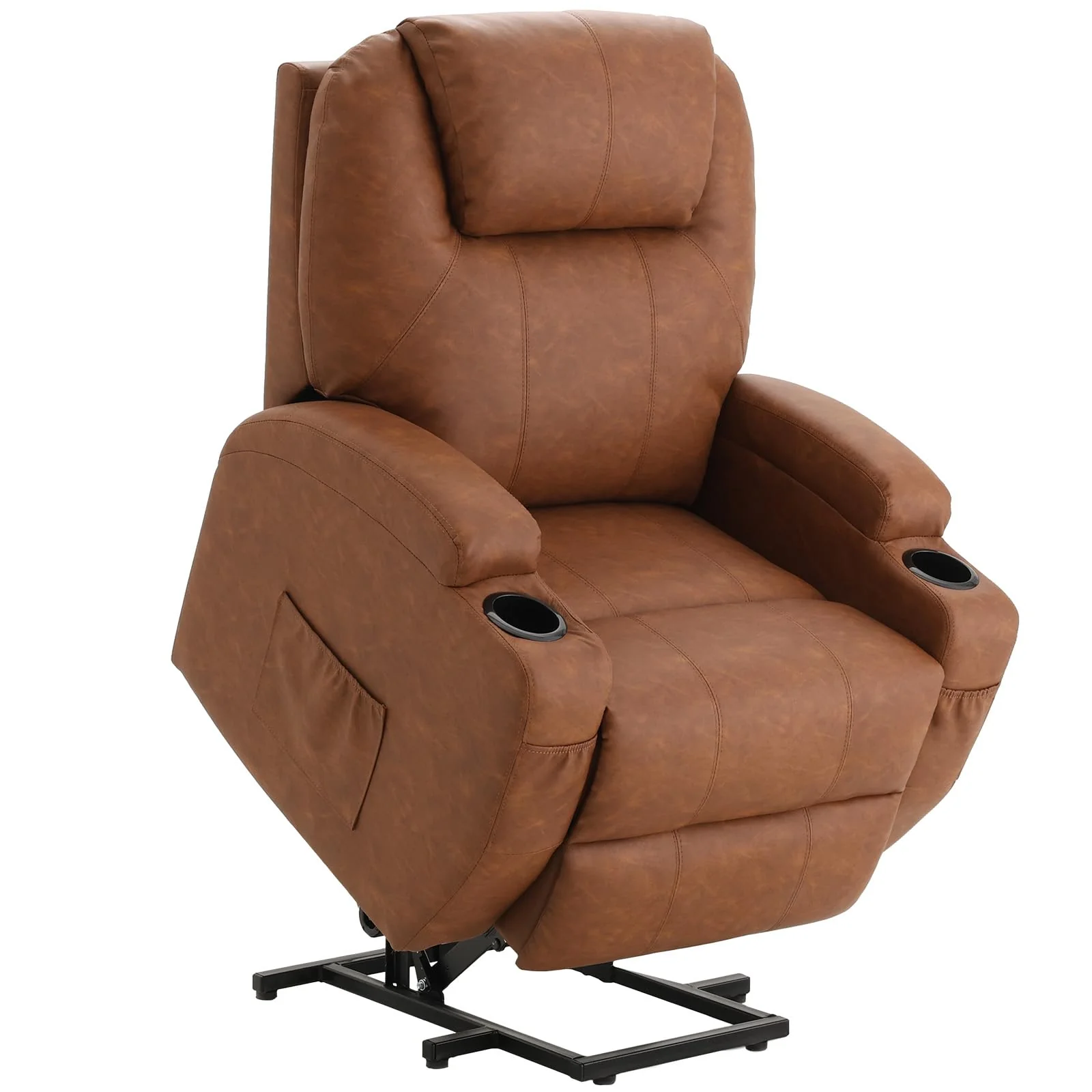 ac0612dbbcc5c52ffc31498c9cd1043545e96de230d1efa528dcc9714c9f9d36.webp AECOJOY Power Lift Recliner Chair, Recliner Chair for Elderly with Massage and Heat, Brown - Image 1
