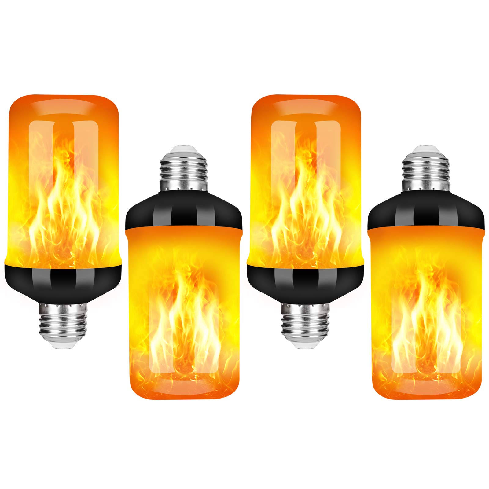 ac07765041457a3119db2530f0fa87e32c76bf9b1c69b9a1314b5a9a92053f9d.jpg Y- Stop LED Flame Effect Fire Light Bulb - Upgraded 4 Modes Flickering Fire Holiday Light Christmas Decorations - E26 Base Flame Bulb with Upside Down - Image 1
