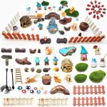 Hyg Miniature Fairy Garden Accessories, Figurines, Landscape Set, Potted Horticulture Ornaments for Decoration