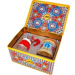 Dolce and Gabanna Set 3 Cup Moka Coffee,Tin - Red