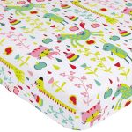 Mellanni Toddler 3 Piece Set Animal-Print - Includes Fitted Sheet, 2 Pillowcases Standard and Toddler - Fits Baby Crib Too - Super Soft Kids Bedding