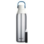 Brita 20 Ounce Premium Filtering Water Bottle with Filter BPA Free - Stainless Steel