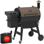 ZPG-7002C3E 697 sq. in. Pellet Grill & Smoker Bronze