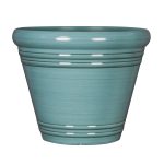 Style Selections PLC1622PTC 20.35" Wide x 17.38" High Falerno Spa Blue Resin Planter - Each