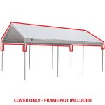 King Canopy 10' x 20' White Drawstring Cover