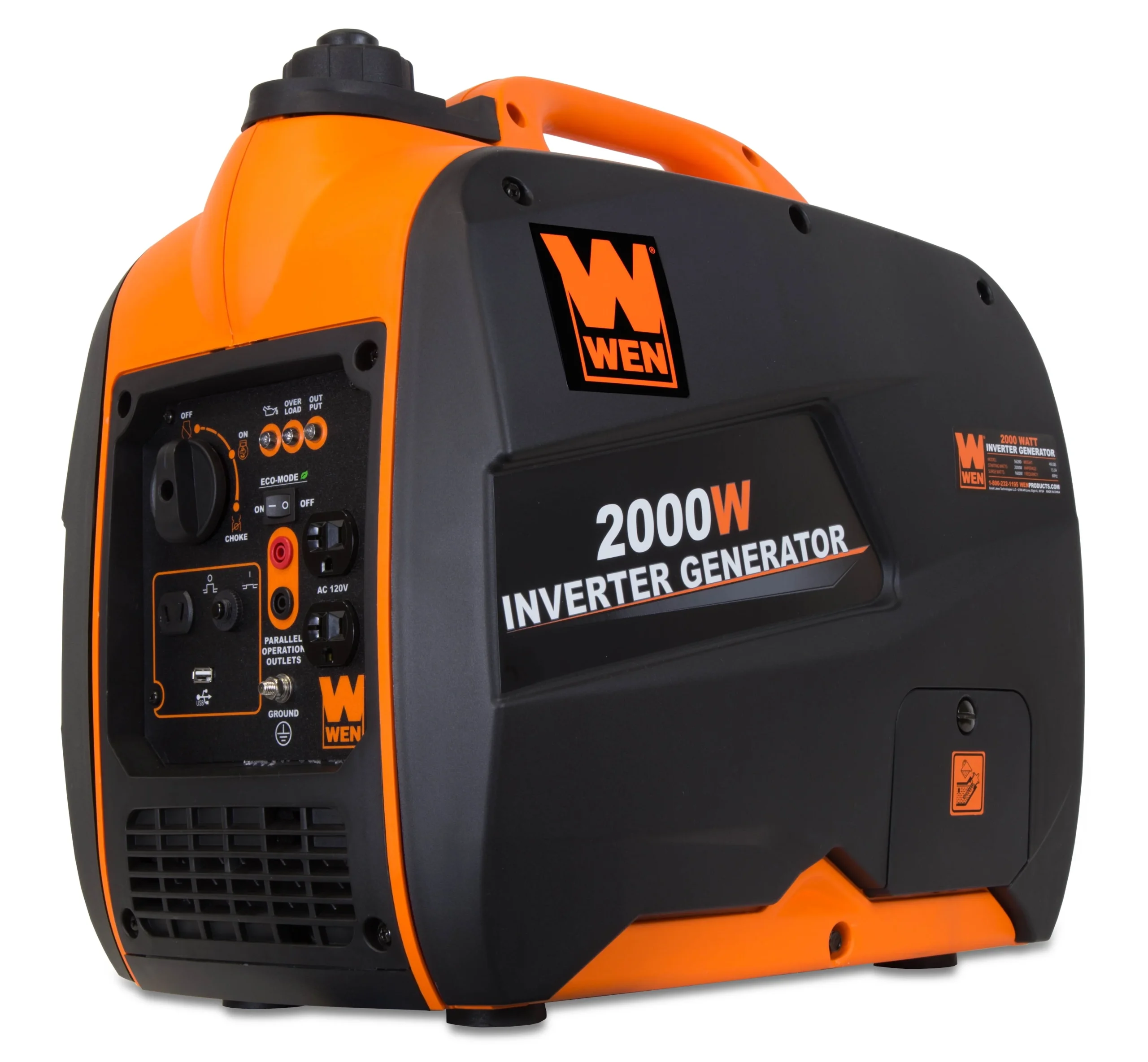 ac94fa282cad75a98387283777d61821e971377b07c67075aa87ac807fae5843.webp WEN Super Quiet 2000 - Watt Portable Inverter Generator, CARB Compliant - Image 1