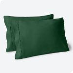 Ultra-Soft Microfiber Pillowcase (Set of 2) Bare Home Color: Forest Green, Size: Standard