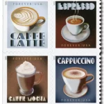 Forever Stamps 2021 Espresso Drinks – Coffee Set. First-Class Postage