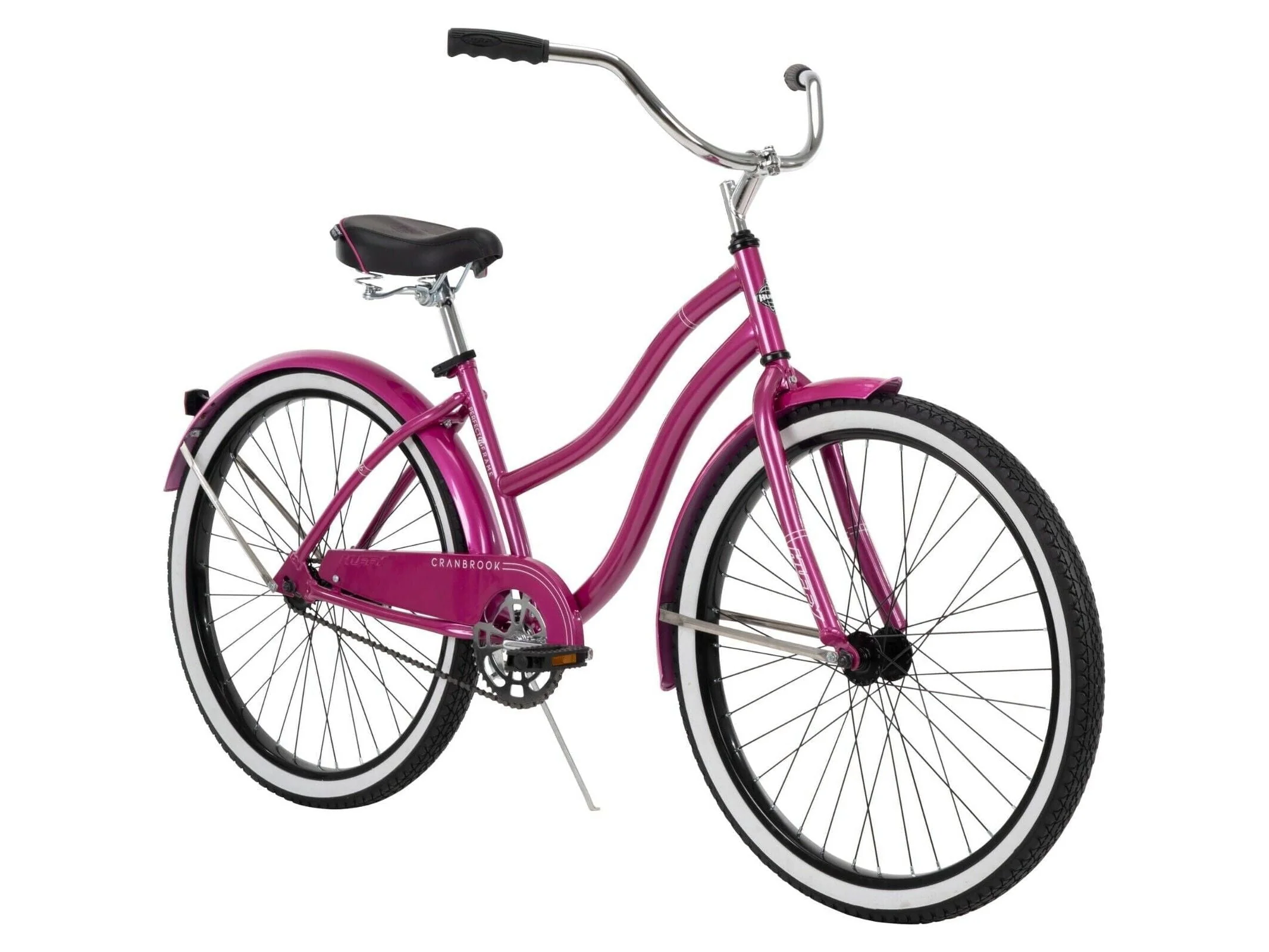 acbaea58f185ca106a10d410452c79a5e79ab2d2cc741940001d10fdf3ed9d96.webp Huffy 26 In. Cranbrook Women'S Beach Cruiser Bike, Pink, Bicycles - Image 1