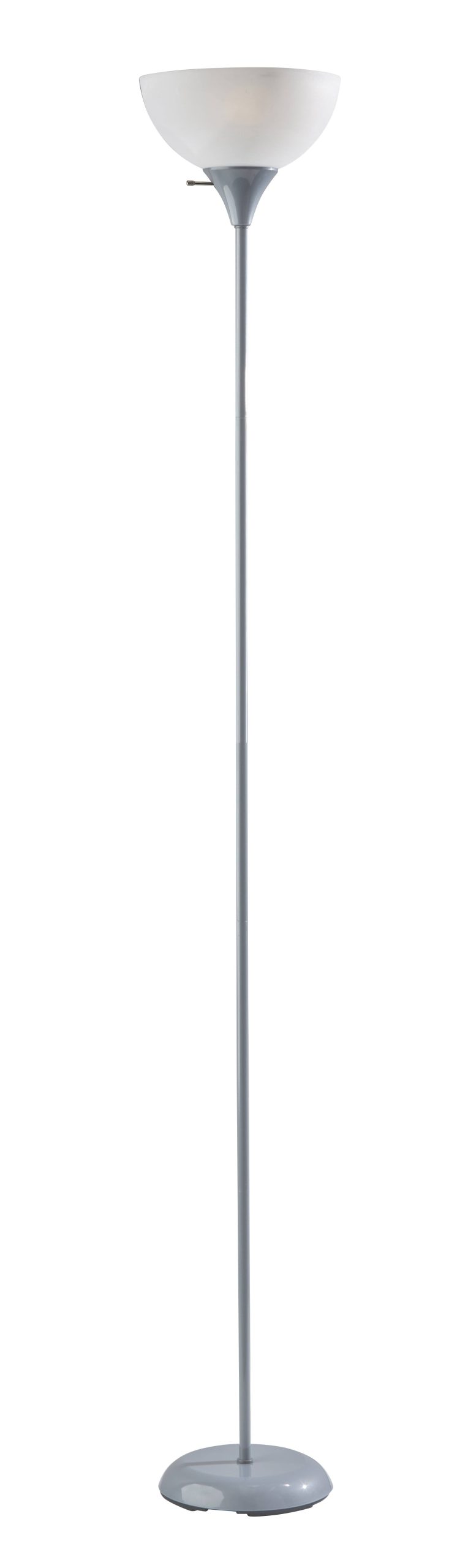 accbfa68f8fa485ec14e5d3b23d50f0f9e73b766dc7b9793f243da5ed6aa342e.jpg Mainstays 5' 11" Floor Lamp Silver - Image 1