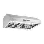 Empava 30 in. 400 CFM Ductless Kitchen Under Cabinet Range Hood in Stainless Steel with Duct and LED Lights