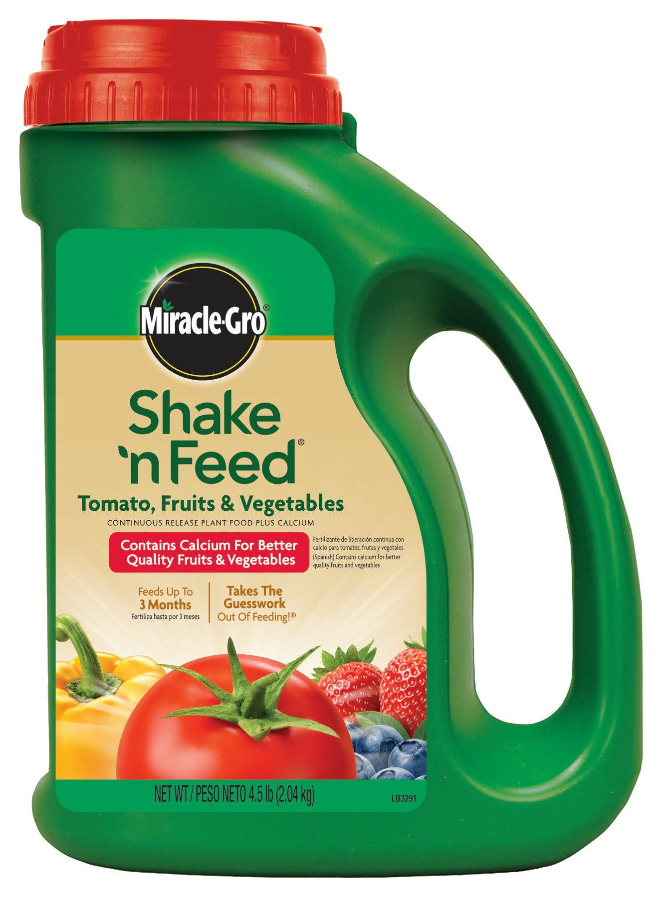 ace1c55a334a2aca5a033dd58f5d5da955aafac8f15e6c1c67f348bde935741f.jpg Miracle Gro Shake N Feed Tomato Fruits and Vegetables - 4.5 lbs. - Image 1