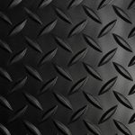 Black 36 in. x 12 ft. Vinyl Diamond Plate Commercial Grade Matting