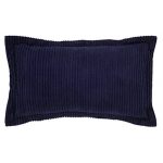 Better Trends Jullian Stripes Design 100% Cotton King Sham Navy, Blue
