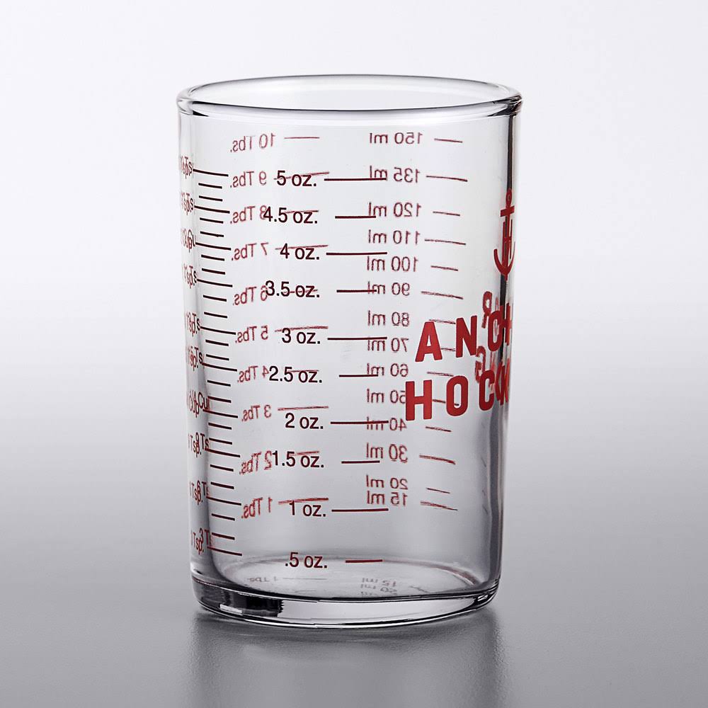 ad10b64869980eedfd5d19d558f64c63f406222870111957a85b139c657cbbe3.jpg Anchor Hocking 5-Ounce Measuring Glass Small - Image 1
