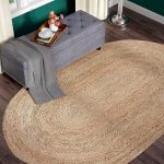 Charlton Home Chatham Light Tan Area Rug - Rug Size: Oval 4' x 6'
