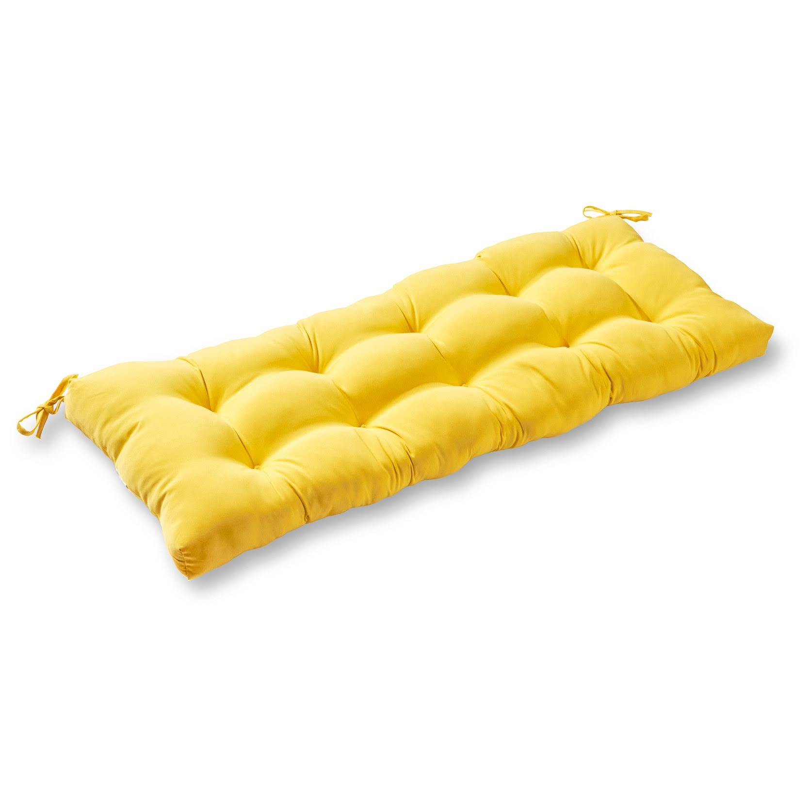 ad46d29d51724e257f1196dc24f774135e072a9a1a269bdb625ca60c2a5aa9aa.jpg Kensington Garden 17"x44" Solid Outdoor Bench Cushion Sunbeam - Image 1
