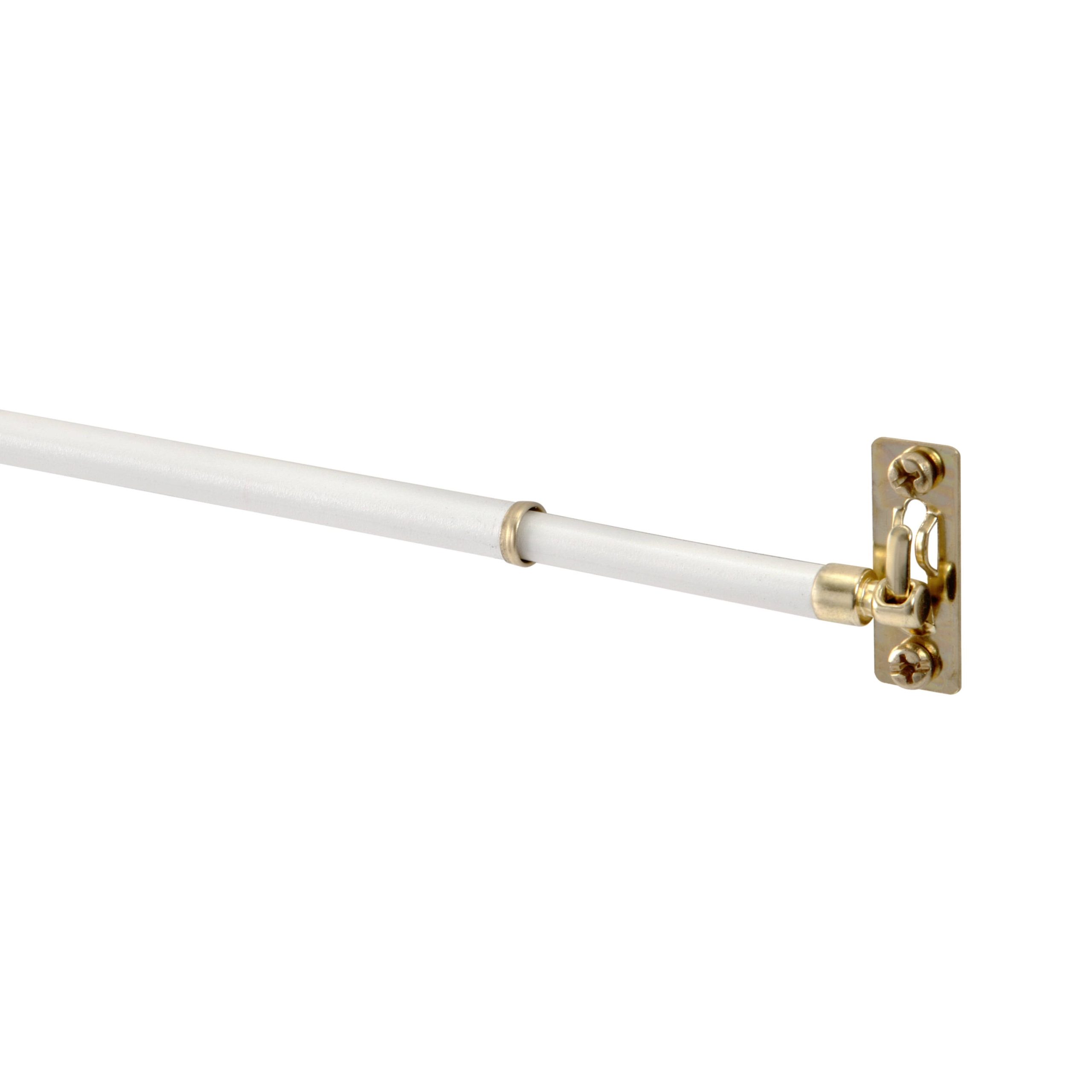 ad527cd6b5bf68e8a6c2c2e66fd5d736793424cbe91b241e625dbb976dc239f6.jpg Mainstays 21-38 inch Adjustable Swivel Sash Rod, 5/16 inch Diameter, White - Image 1