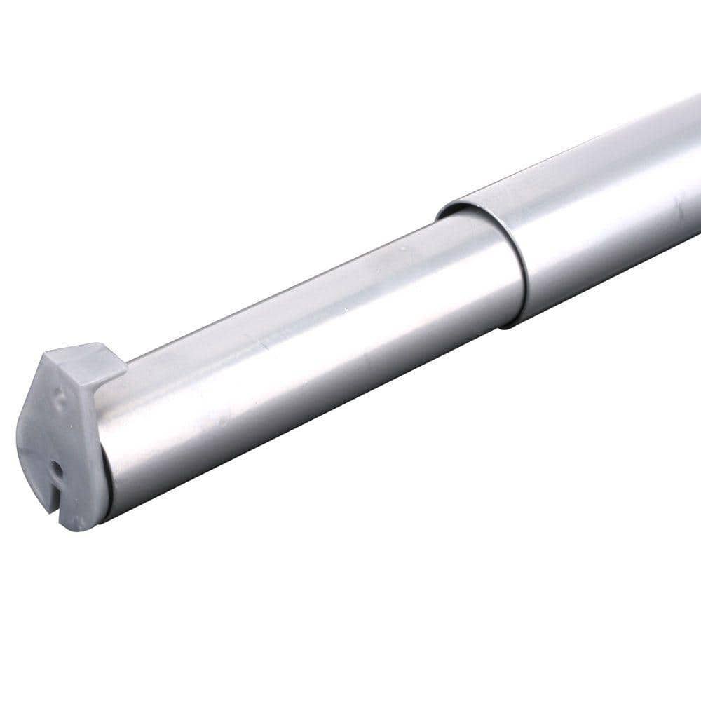 ad592bd558b7a1a643380d0641a79c9d486fef3e6aa99a72bfefe2d9bf304b97.jpg Everbilt 72 inch - 120 inch Platinum Adjustable Closet Rod 1.26W x 1.26D - Image 1