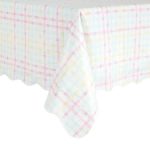 Way to Celebrate Crisscross Vinyl Tablecloth, Multi-Color, 60 inchw x 84 inchL, Size: 60 x 84, Multicolor