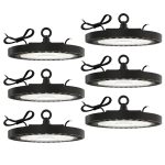 Sunco Lighting Ufo LED High Bay Light, Lighting for Warehouse, 5000K, UL 6 Pack