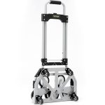 VEVOR Stair Climbing Cart, 220 lbs Capacity Hand Truck with Adjustable Handle, Folding Dolly Cart for Stairs, Stair Climbing Do