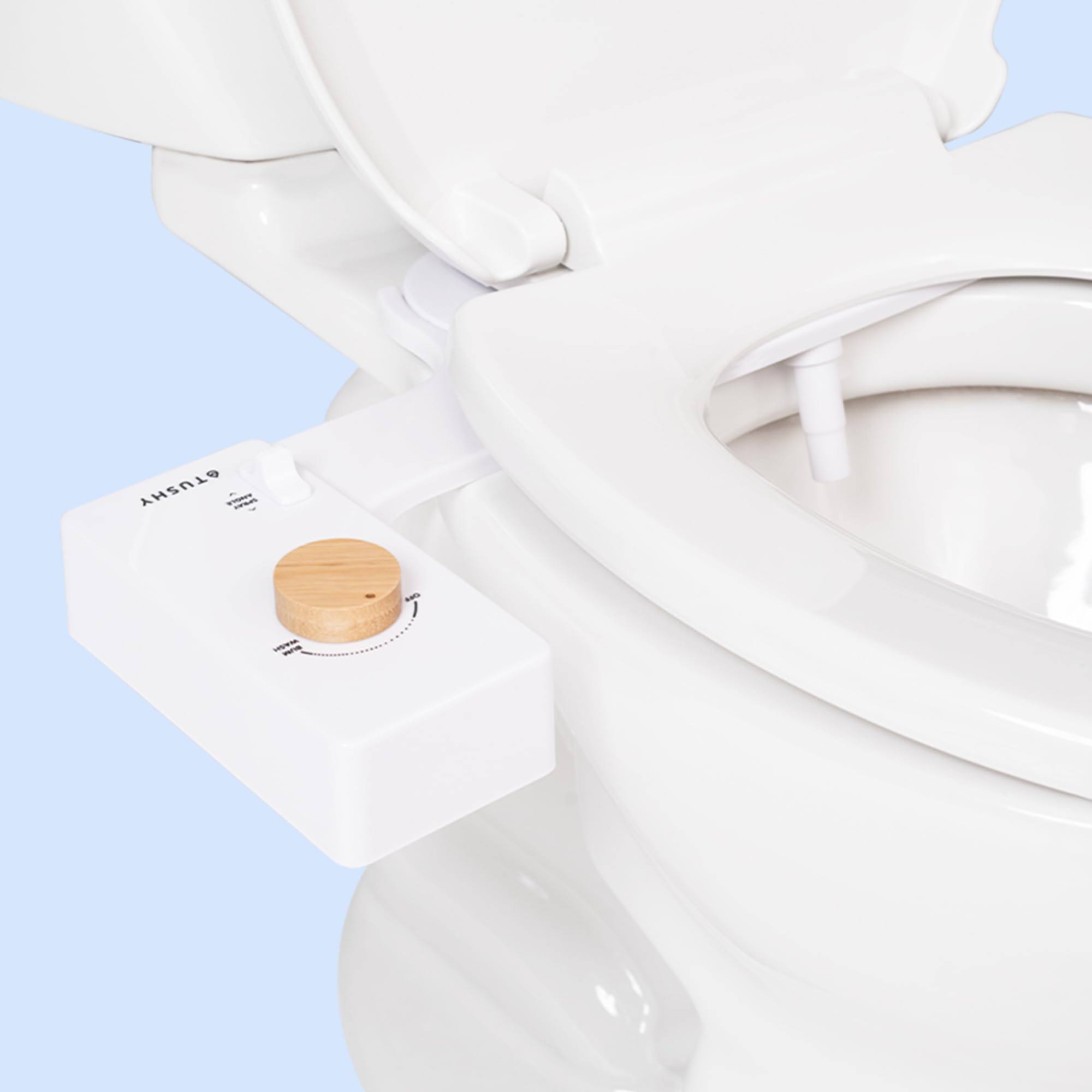 adc8e1307c8ff21fb7bc9fd62d981936f84ba84ff1f30c13c9e957dccd11a97b.jpg Tushy Classic 3.0 Bidet Attachment (Bamboo Knob) - Image 1