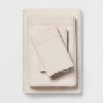 Full Jersey Sheet Set Heather Tan - Room Essentials
