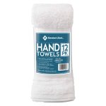 Member's Mark Commercial Hospitality Hand Towels, White (12 Count)