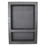 eModernDecor Over Mount Installation 17 in. x 25 in. ABS Double Shelve Bathroom Recessed Shower Niche for Shampoo, Toiletry Storage
