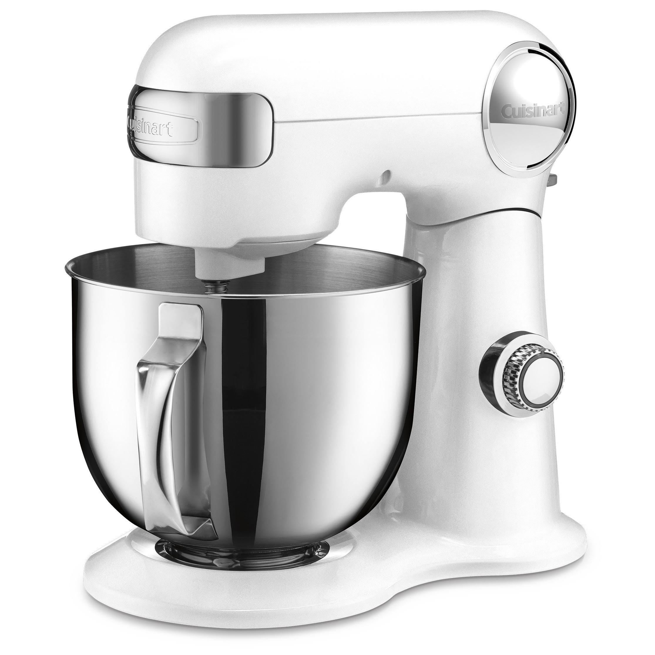 aee9be866dbd43f657b874abf937fd353941e35277350c0f8cd8dfca0536f0af.jpg Cuisinart SM-50 5.5 Quart Stand Mixer - White - Image 1