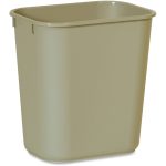 Rubbermaid Commercial Beige Deskside Plastic Wastebasket