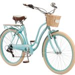 Cabo Cruiser Bike. 26-inch wheels. vintage-style womens frame. blue