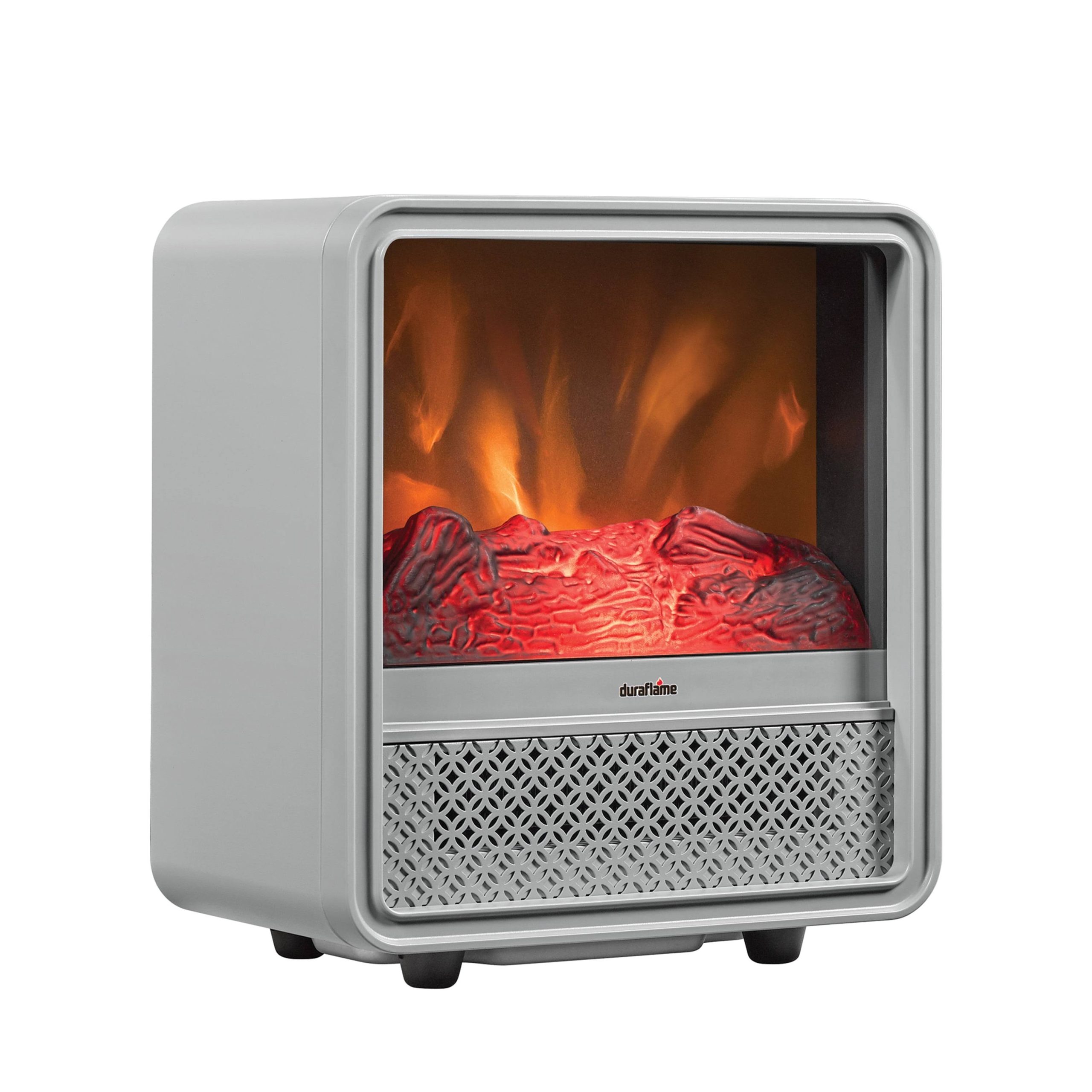 af35cfbe8a67876e2700f9cde9b1cc8ef5b54ac68067035674f656b4c556be97.jpg Duraflame Portable Electric Personal Cube Space Heater - Vapor Gray - Image 1