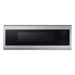 Samsung - 1.1 Cu. ft. Smart Slim Over-The-Range Microwave with 400 CFM Hood Ventilation, Wi-Fi & Voice Control - Stainless Steel