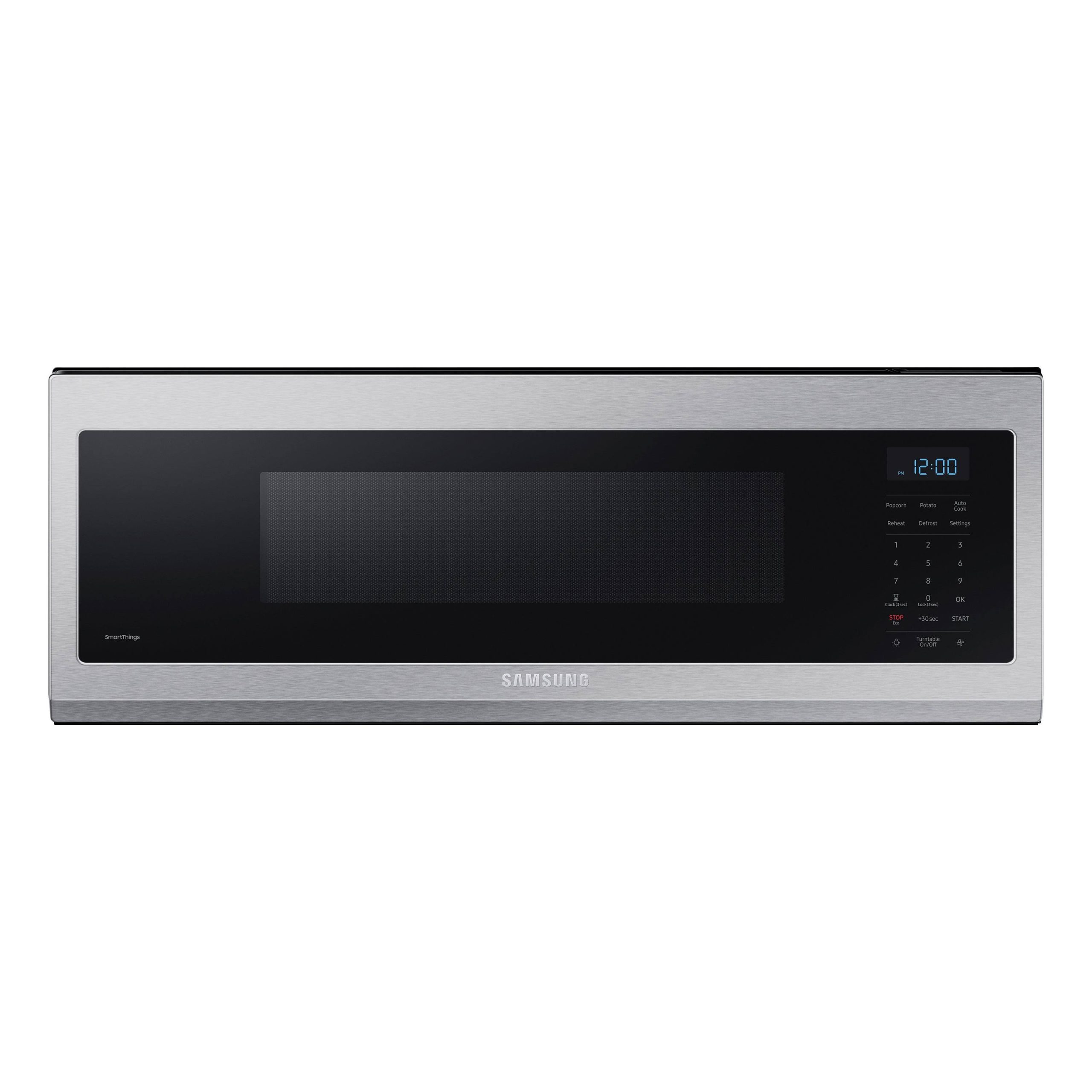 af81819698b04eef09459748ae3f7e594d6e652be9e9539d7f6ecc44353a51b3.jpg Samsung - 1.1 Cu. ft. Smart Slim Over-The-Range Microwave with 400 CFM Hood Ventilation, Wi-Fi & Voice Control - Stainless Steel - Image 1