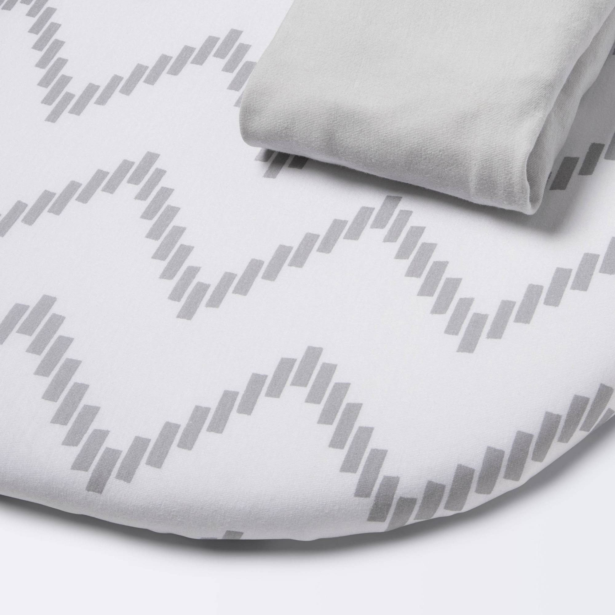 Cloud Island Jersey Bassinet Sheets Gray Chevron & Solid Gray 2 ct | Target