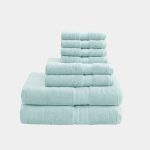 Madison Park Signature 800GSM 100% Cotton Seafoam 8 Piece Towel Set