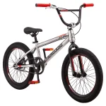 PT20 BMX 20 In. Kids Bike, Single Speed, Boys, Silver / Black