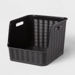 Wave Open Front Bin Black - Brightroom