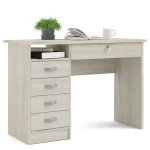 Walden Desk with 5 Drawers, Light Woodgrain Color