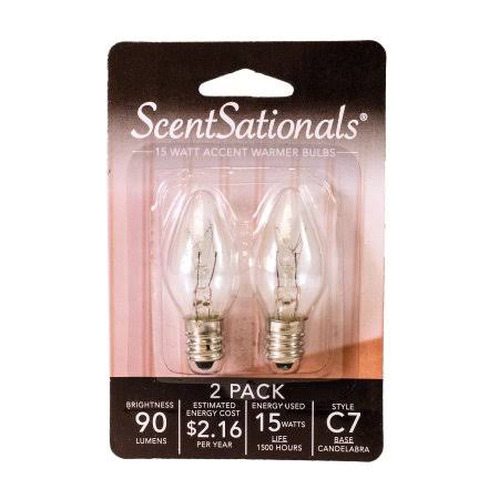 aff459216aaa9f44cf7e2d3199f379d786143149b19b84d543ab9cc3e2a717b1.jpg Scentsationals 15W Light Bulbs, 2pk - Image 1